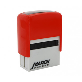 Carimbo Marck 38x14 mm vermelho