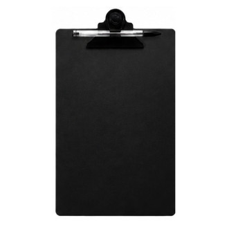 Prancheta pranclip preta linha black A4
