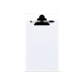 Prancheta pranclip cristal 1/2 oficio 235x160 mm