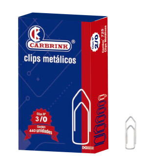 Clips N 3/0 caixa grd. c/ 440 pçs