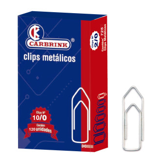 Clips N 10/0 caixa grd. c/ 120 pçs