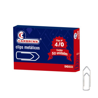Clips N 4/0 caixa peq. c/ 50 pçs
