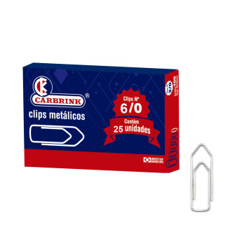 Clips N 6/0 caixa peq. c/ 25 pçs