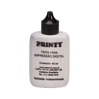 Tinta para impressão digital cor preta (40 ml)