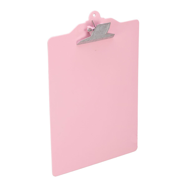 Prancheta plástica - A4 - garra metal - Rosa Prancheta plástica - A4 - garra metal - Rosa
