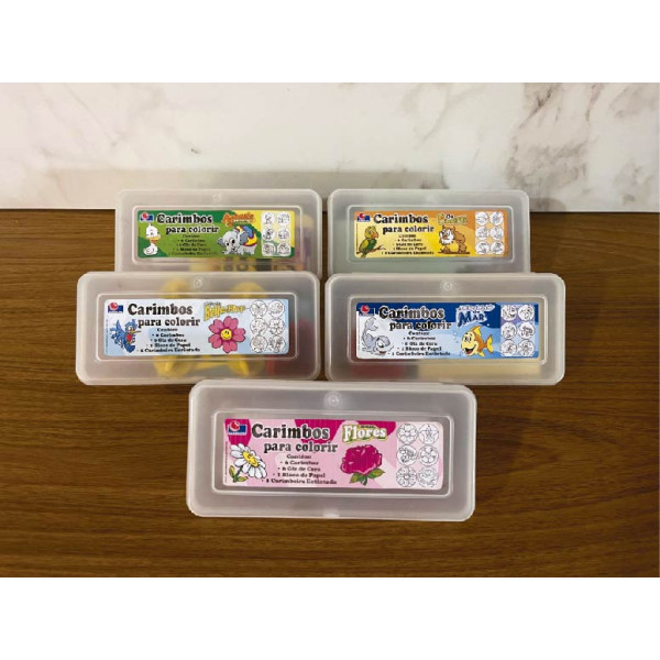 Kit carimbos recreativos para colorir Kit carimbos recreativos para colorir