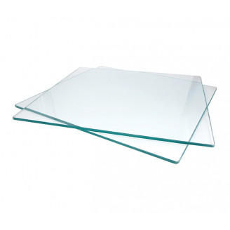 placa de vidro 31x28 cm